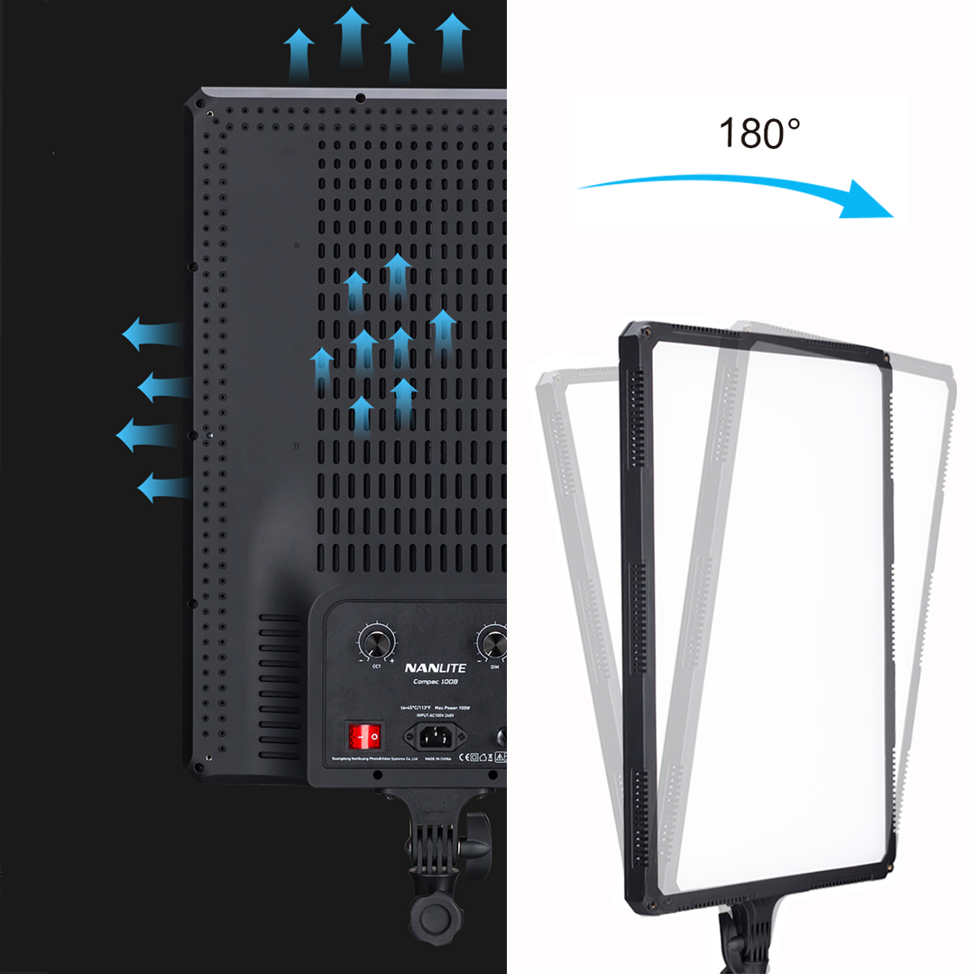 NANLITE COMPAC 100 LED Tageslicht Foto- und Videoleuchte (NL-CP100) - 8.360 Lumen