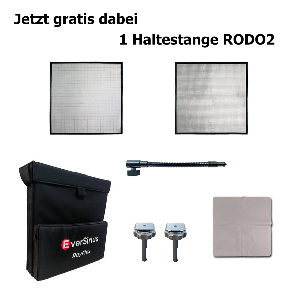 M-45S2 Kit EverSirius RayFlex Multispiegel-Reflektoren - 2 Multi-mirror flexible reflectors 45x45 - INCL.RODO2 Haltestab