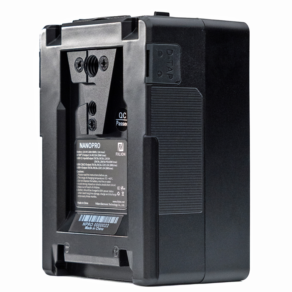 FXLION NANO PRO 14.4V / 98Wh V-Mount Hochleistungsbatterie mit PD 100W (FX-NANOP)