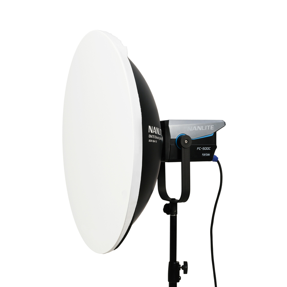 Nanlite BM70 Beauty Dish Reflektor mit Bowens Mount plus Wabengitter und Diffusor - NEU