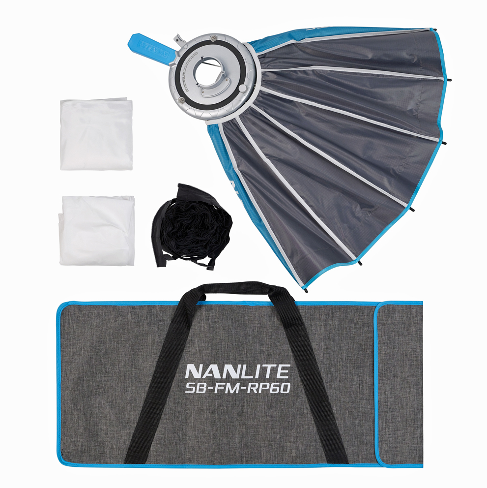 Nanlite Rapid 60 Parabolic Softbox (SB-FM-RP60) mit FM- und Bowens-Anschluß