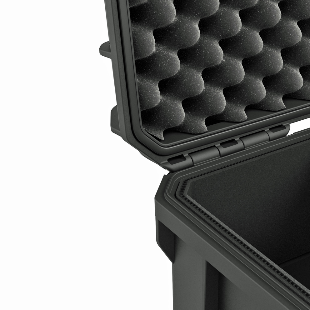 GUTEK Schutzkoffer Tortoise T-230 , schwarz - Robuster Hartschalenkoffer