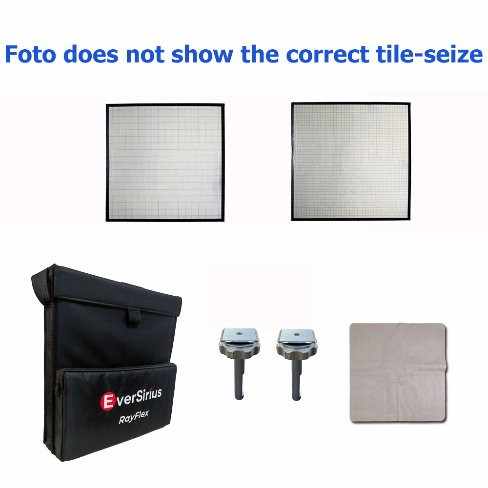 M-90S2 Kit mit 2 RayFlex Multispiegel-Reflektoren 90 x 90cm in Silber - NEUHEIT