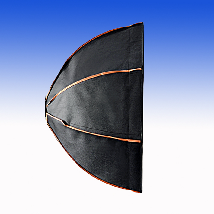 Walimex Octabox 150cm für Elinchrom PLUS PRO OL mit Elinchrom Speedring, Wabengitter(Grid), runder Maske und Gold-/Silbereinsatz