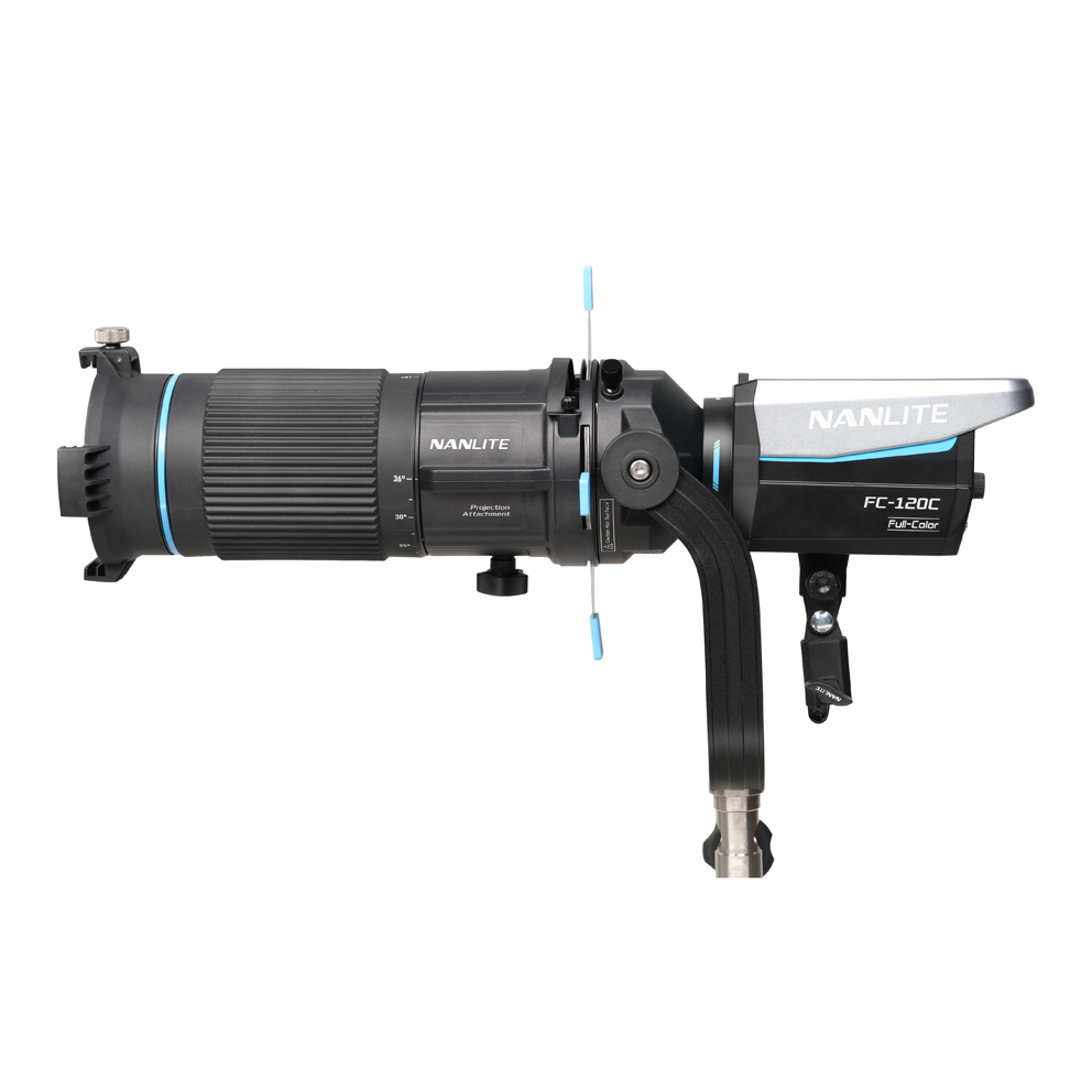Nanlite Projektionsvorsatz mit 18°-36° Zoom Objektiv zu Nanlite Leuchten mit FM-(FZ-)Bajonett (PJ-FMM-18-36) 