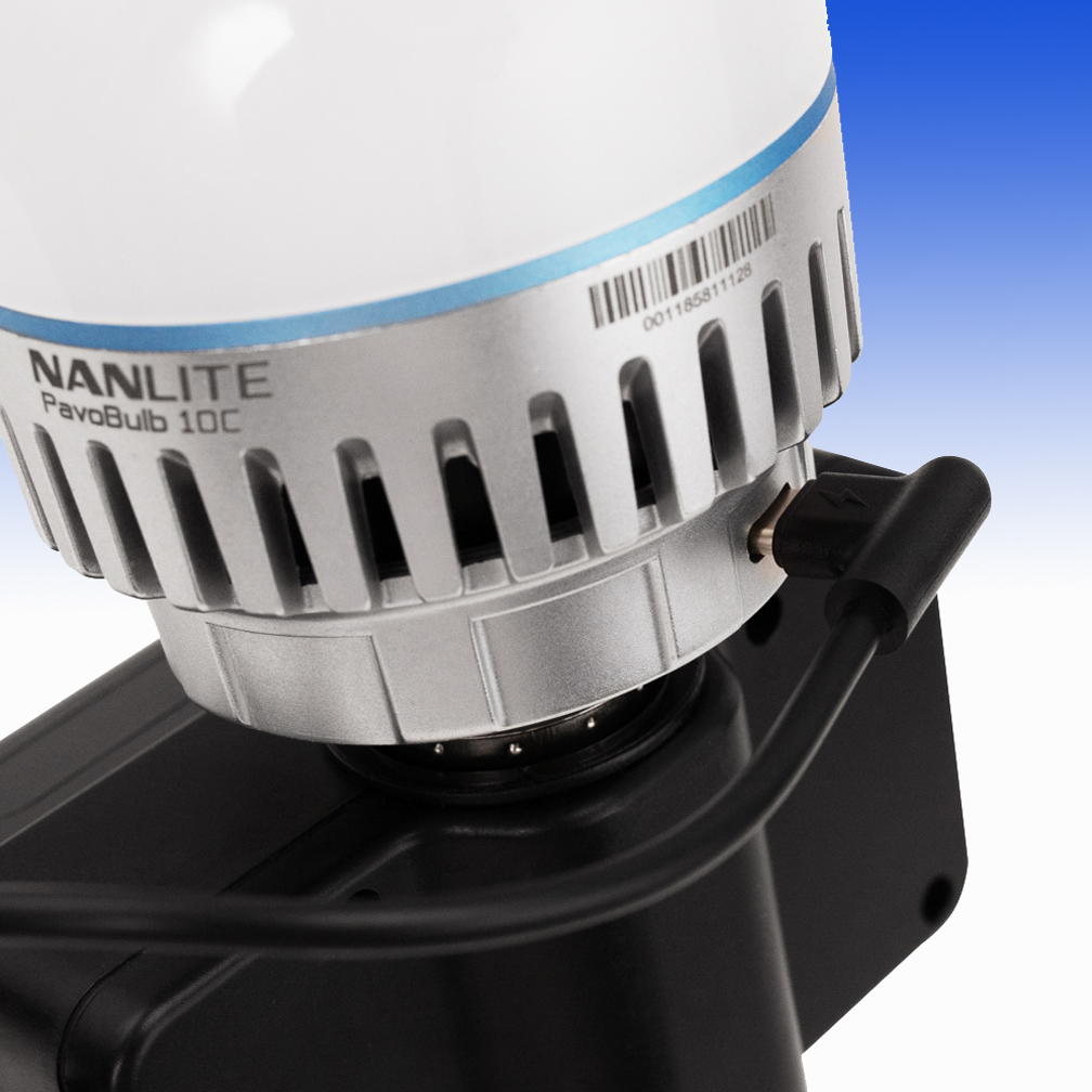 Nanlite NPF-Batterie-Adpater BT-BA-SNP-E27 für die  PavoBulb 10C 