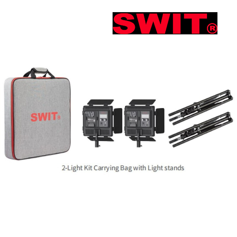 SWIT CL-40D 2KIT High-Bright Ultra-Portable Easy-Setup Fanless Bi-color Panel Ligh 40W 1150Lux