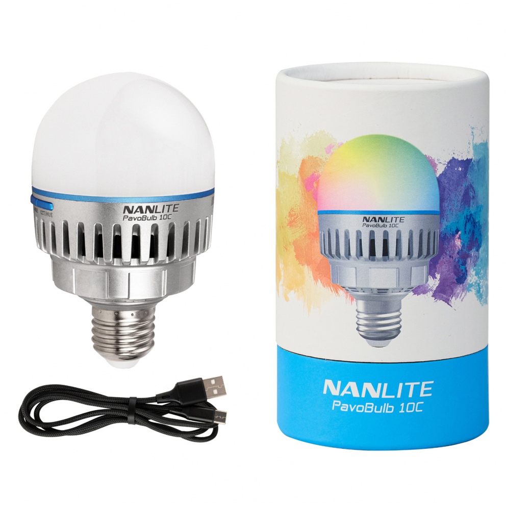 Nanlite PavoBulb 10C RGBWW  - Fernsteuerbare LED Birne mit 36000 Farben