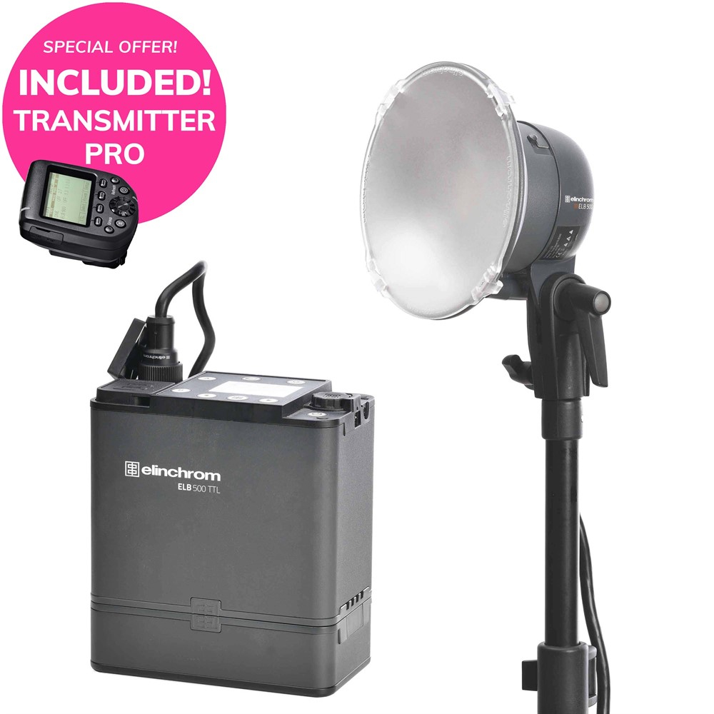 ELB 500 TTL Battery Flash to go Set MIT GRATIS-SKYPORT-TRANSMITTER-PRO (E10309)