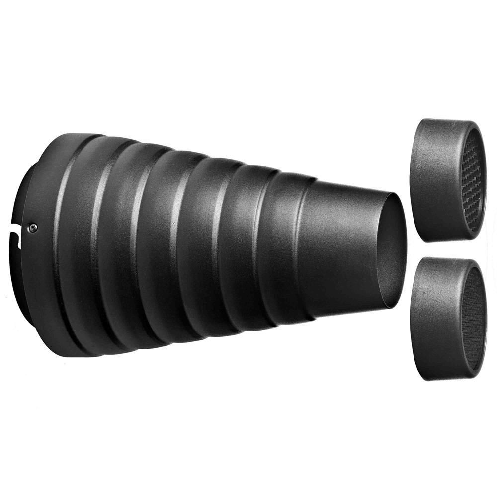 Elinchrom Snoot Reflector & Grids Engstrahl Reflektor mit 2 Waben (E26429)