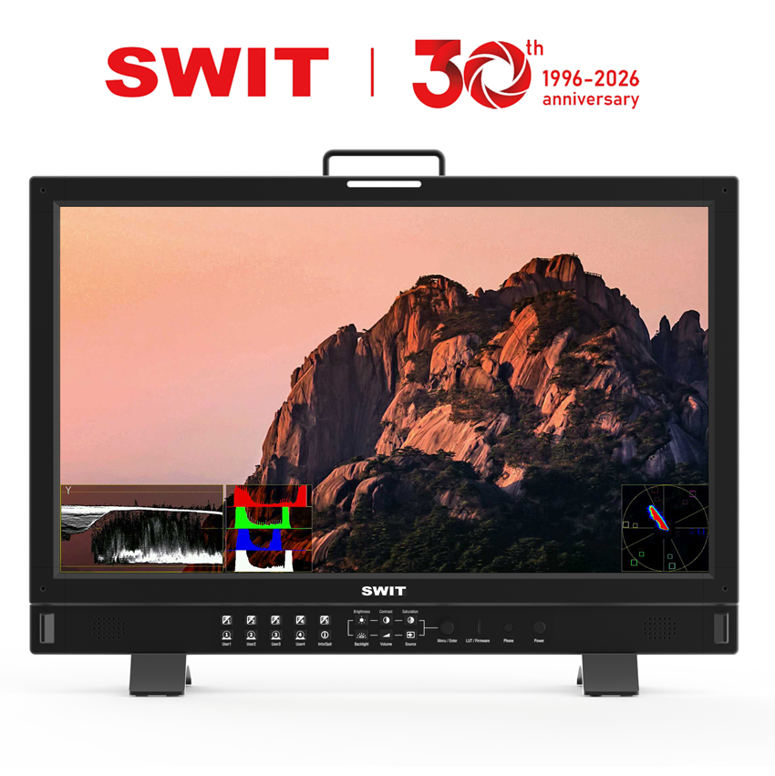 BM-H245 - 23.8" 12G-SDI 4K QD-LED HDR 100%DCI-P3 Zero-Delay professional FHD Monitor with Auto-Calibration