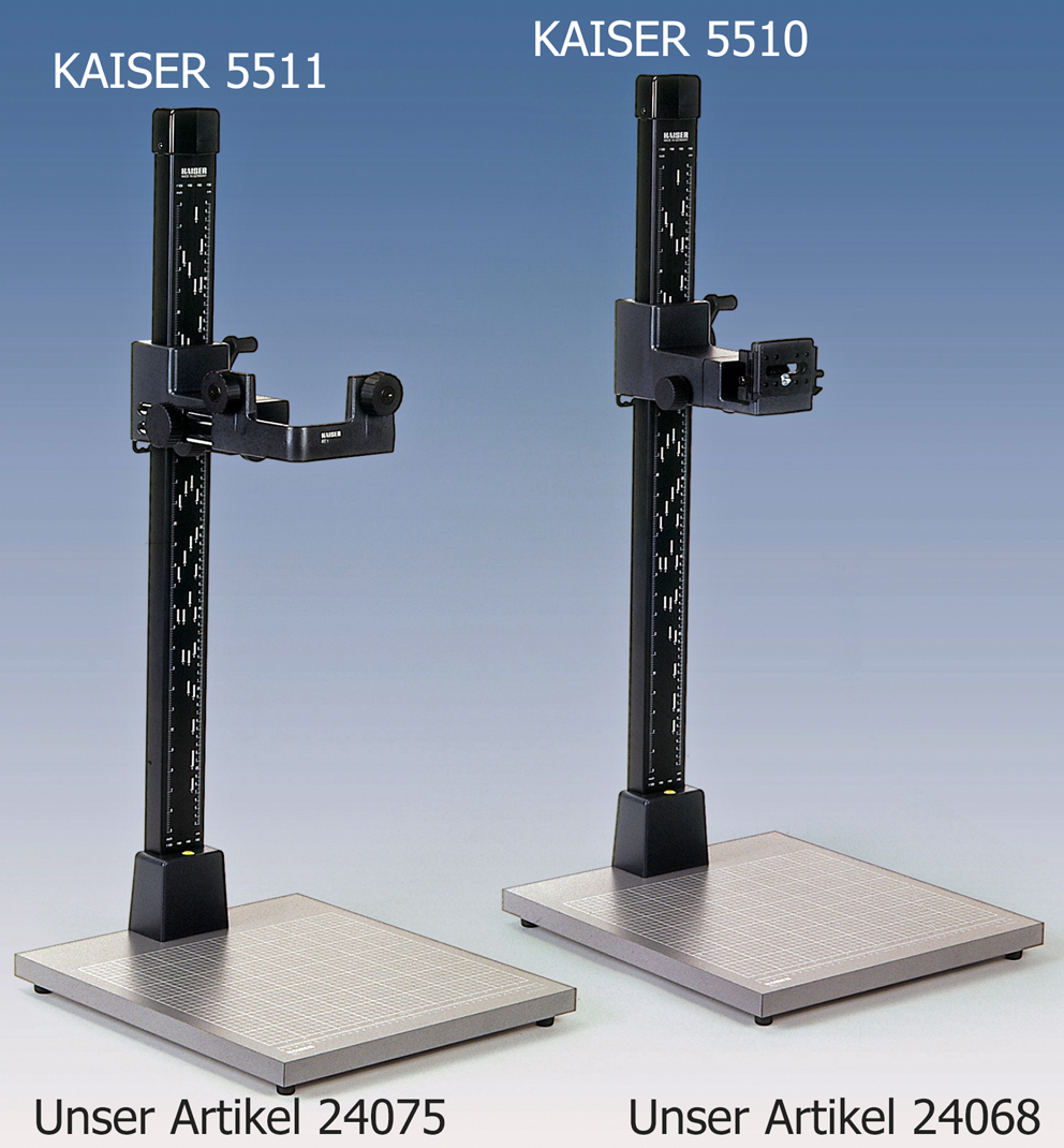 KAISER Reprostativ / Kamerastativ RS 1 mit Repro- und Titelarm RT 1 (5511)
