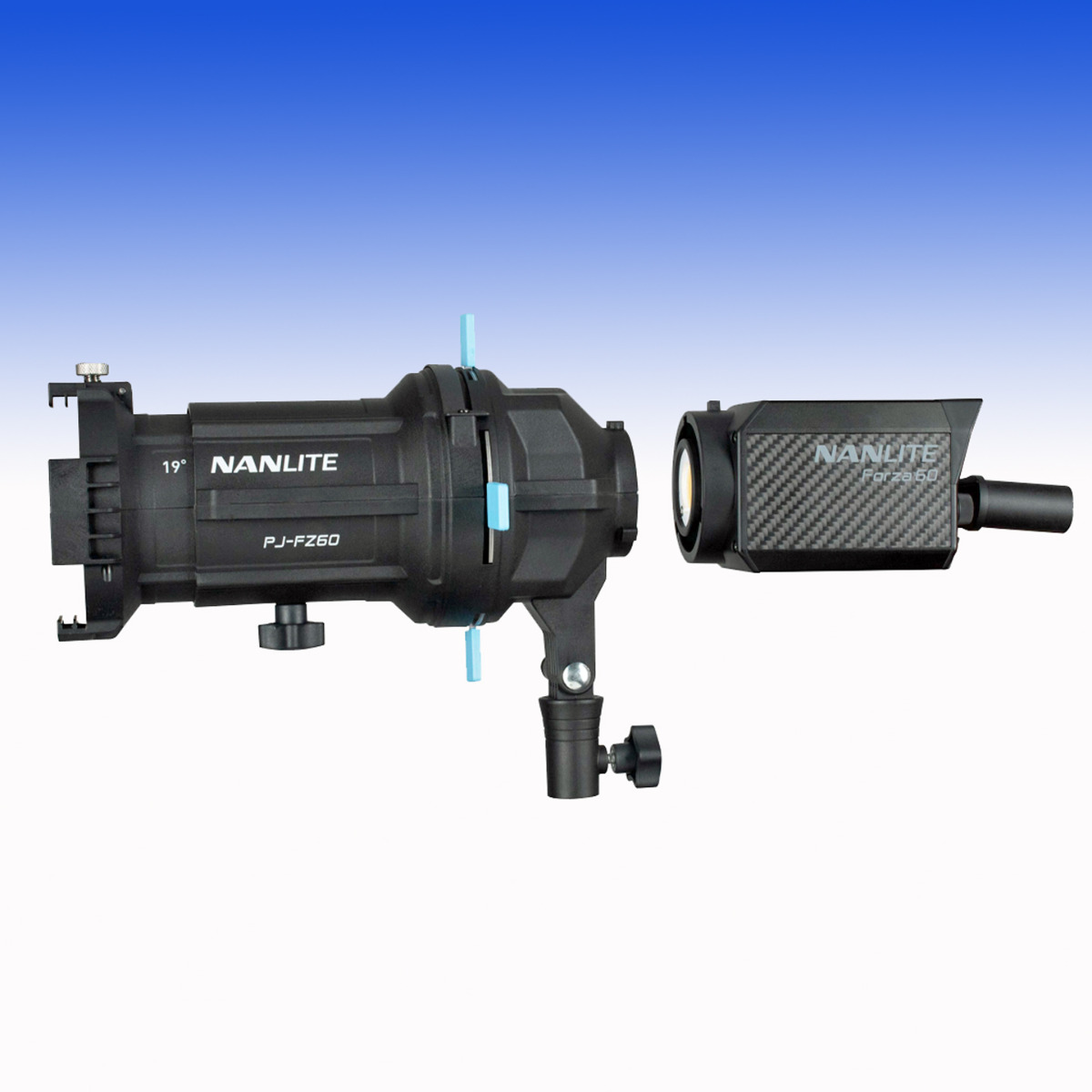 Nanlite Projektionsvorsatz mit 36° Objektiv zur Forza 60 II, 60B II, 60C und 150 (NL-PJ-FZ60-36)