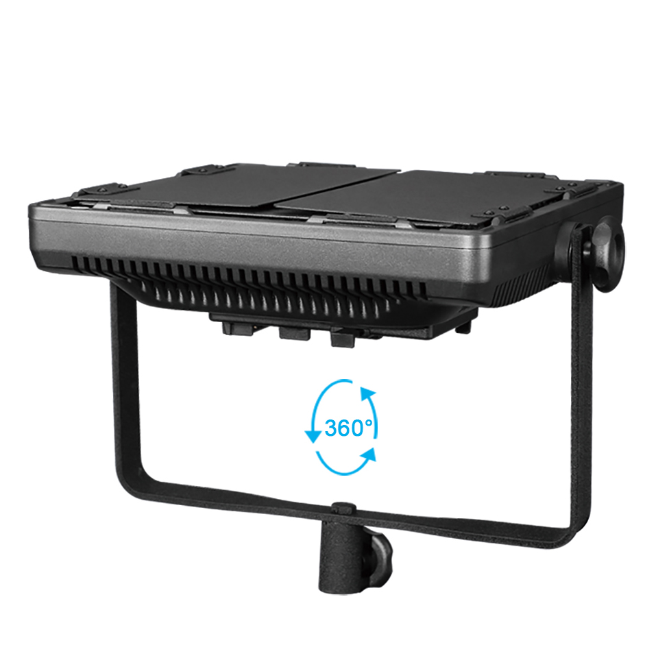 NANLITE Bi-Color LED Panel 900CSA mit Digitaldisplay und V-Mount Akku Adapter (Kaiser 3755)