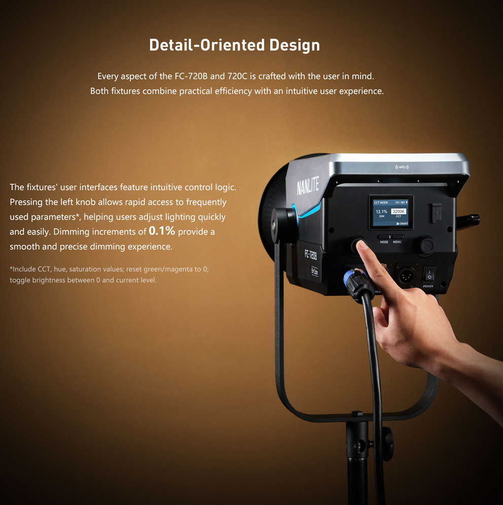 NANLITE FC-720B LED Bi-Color LED Leuchte - 133.800 Lux - NEU