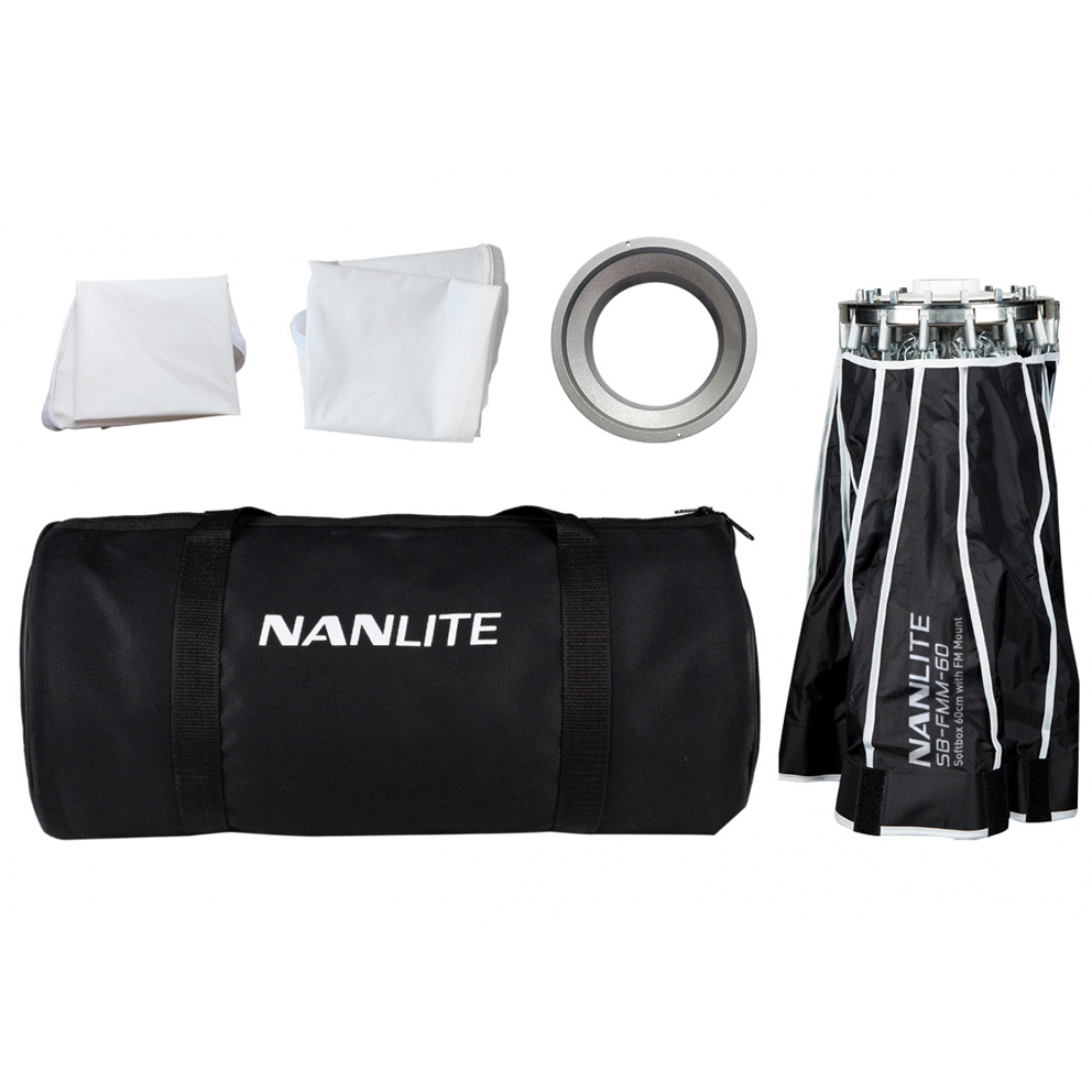 Nanlite Parabolische Softbox 60cm zu den Forza-, FC- und FS-Leuchten mit FMM-Bajonett (SB-FMM-60)