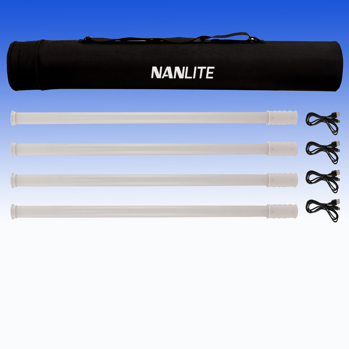 Nanlite PavoTube T8-7X RGBWW Röhrenleuchte  Quad Kit