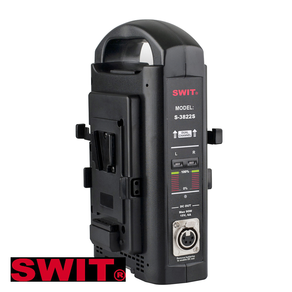 SWIT S-3822S Dual Schnell-Ladegerät für schnelles Laden von 2 V-Mount Akkus gleichzeitig