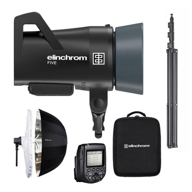 Elinchrom FIVE Battery Flash OUTDOOR-PORTRAIT-KIT (E20970.1) INCL. KOSTENLOSEM Skyport Transmitter PRO