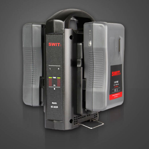 SWIT SC-302S Dual-Ladegerät zum gleichzeitigen Laden von 2 V-Mount Akkus