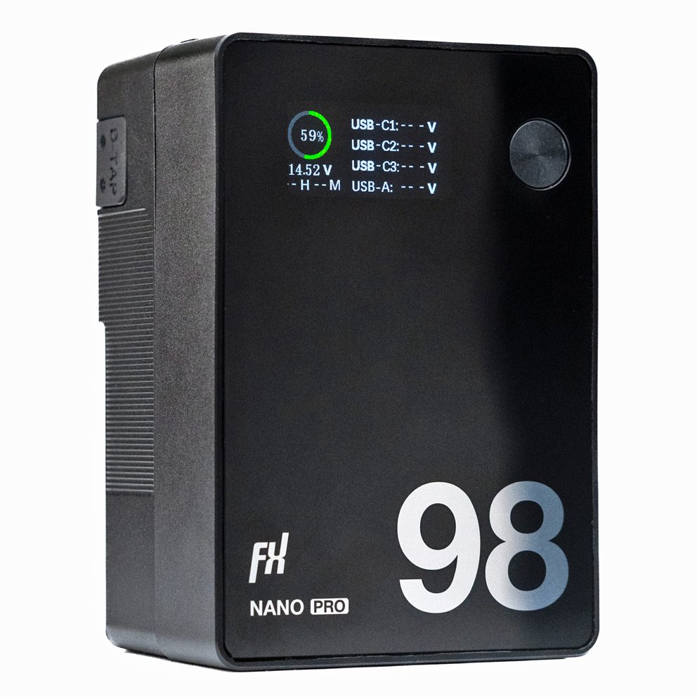 FXLION NANO PRO 14.4V / 98Wh V-Mount Hochleistungsbatterie mit PD 100W (FX-NANOP)