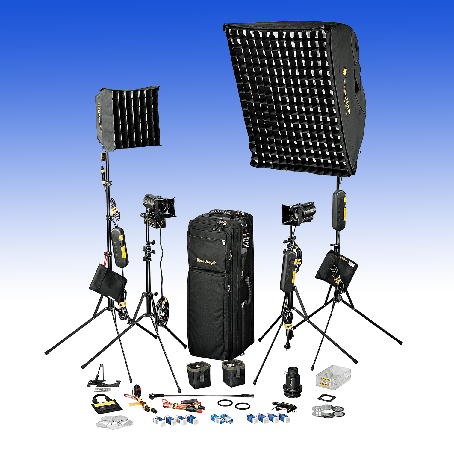 Dedolight 4 Leuchten Kit SPS4 - The Portable Studio