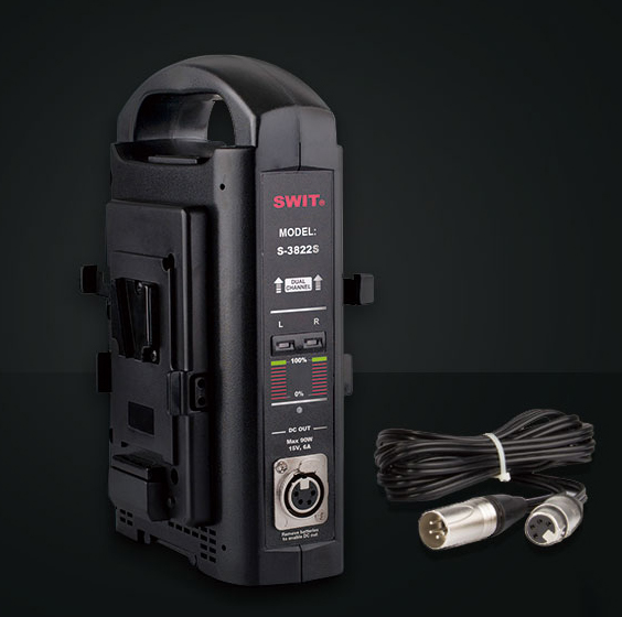 SWIT S-3822S Dual Schnell-Ladegerät für schnelles Laden von 2 V-Mount Akkus gleichzeitig