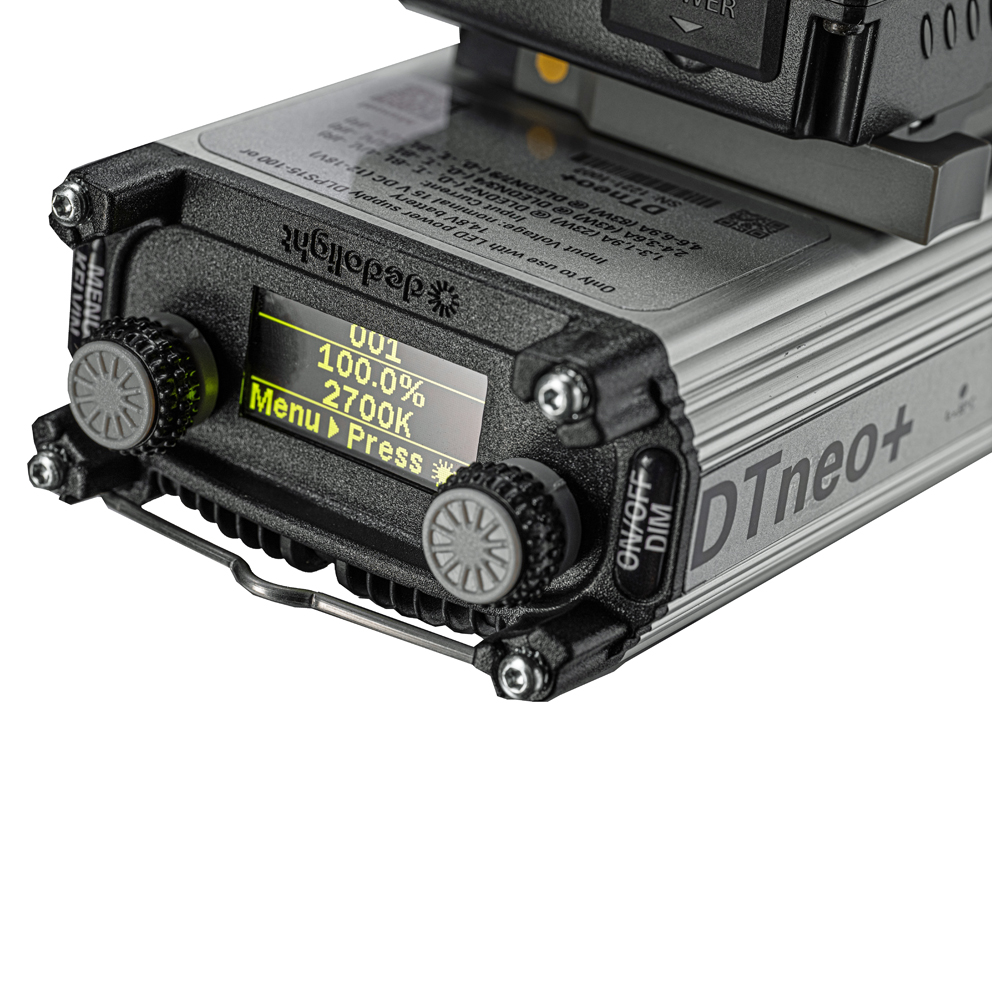 DTneo+ Vorschaltgerät mit BT/CRMX zu den Dedolight NEO LED Leuchten