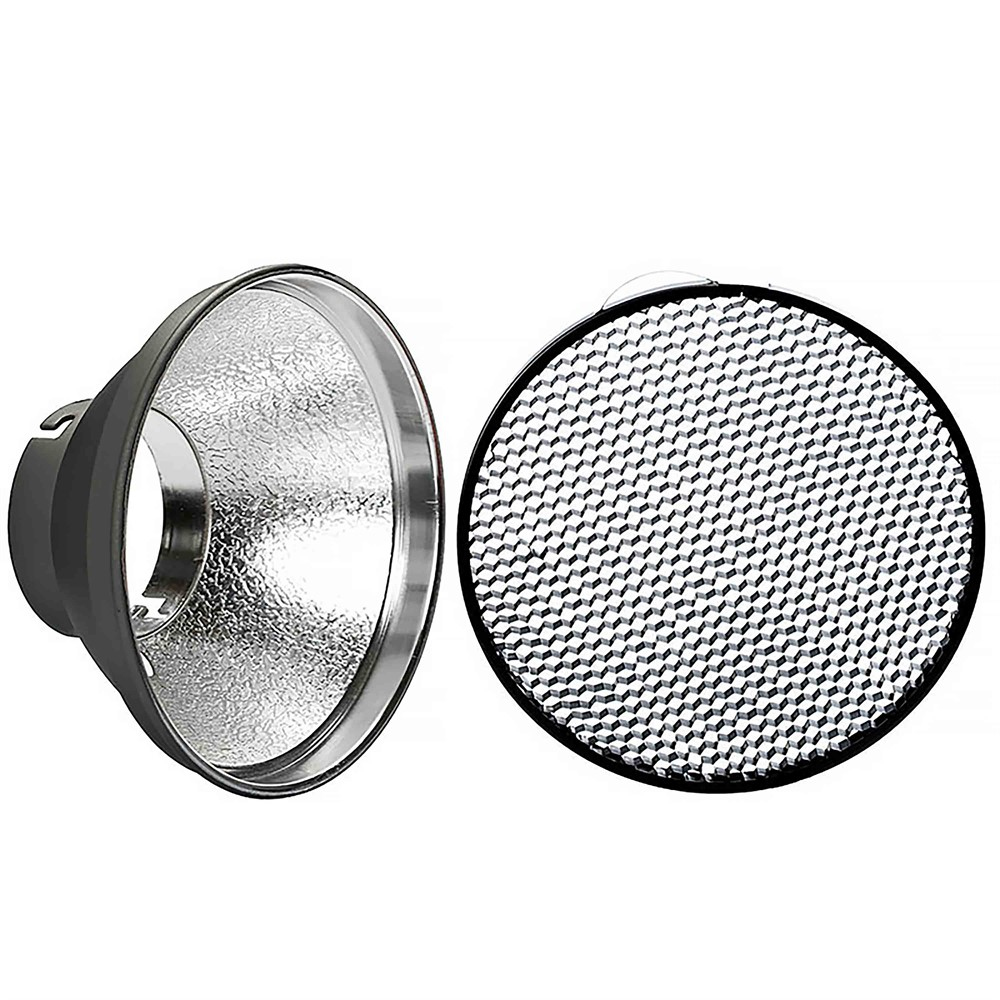 Quadra Grid Reflektor Set - RQ Reflektor 18cm 56° mit Wabe 30° für ELB 500 TTL und ELB 400 (E26133)