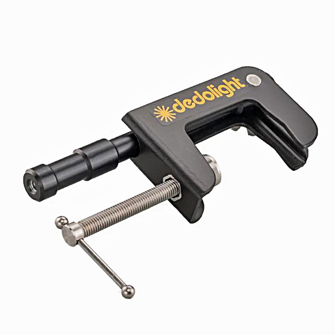 DEDOLIGHT Clamp1 - Klemme mit 4,8cm Spannweite und 16mm Universalzapfen an 15cm langem Schaft