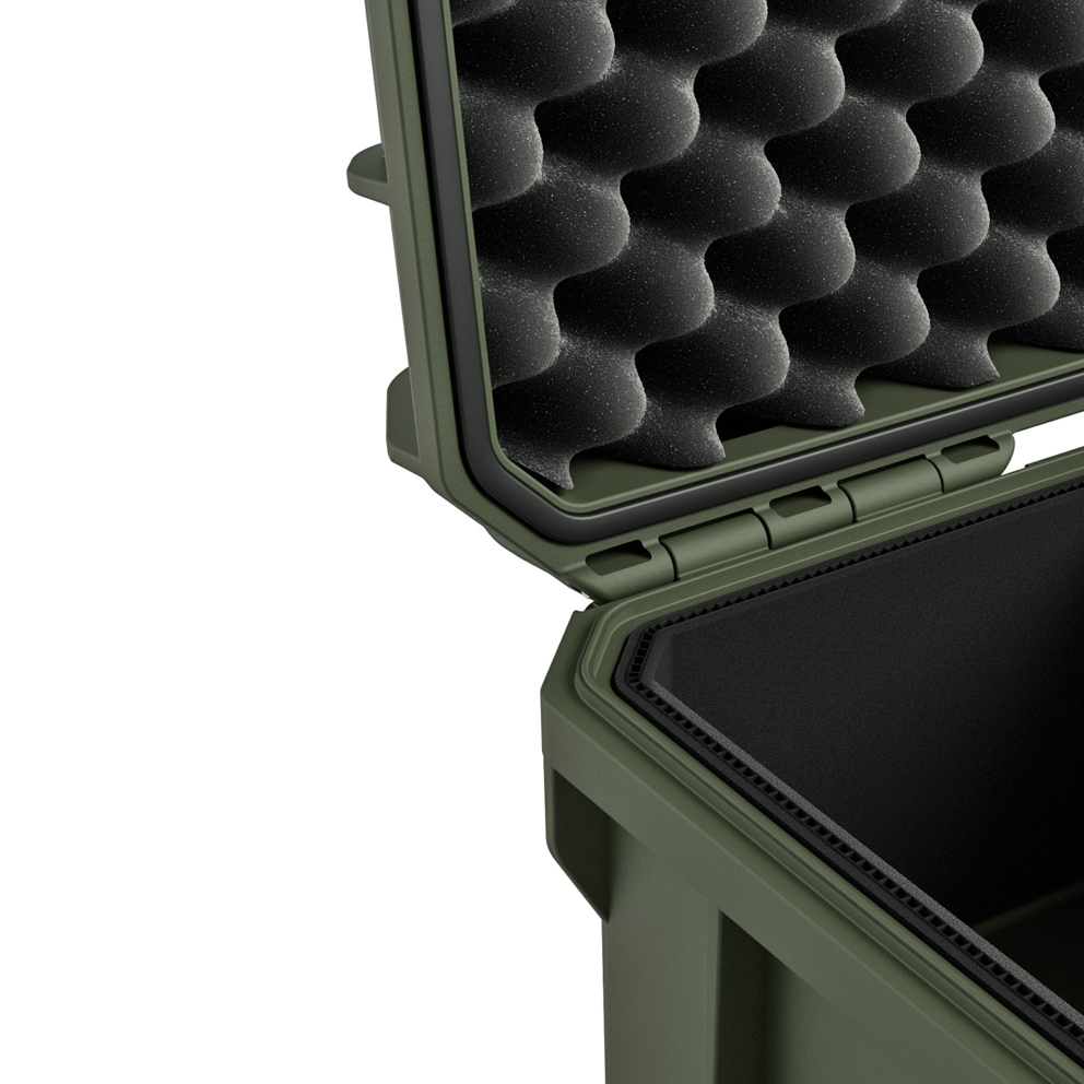 GUTEK Schutzkoffer Tortoise T-230 , olivgrün - Robuster Hartschalenkoffer