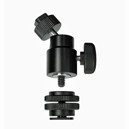 DEDOLIGHT DLBSA-MBJ - Metall-Kugelgelenk mit 1/4“-Schraube für Leuchtenkopf und Kamerahalterung