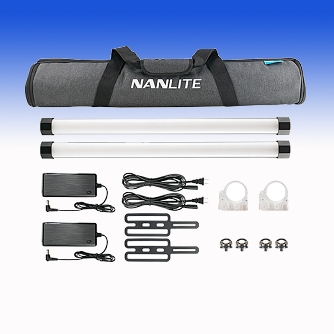Nanlite PavoTube II 30X 2KIT Doppelpack mit 2 RGBWW Röhrenleuchten 