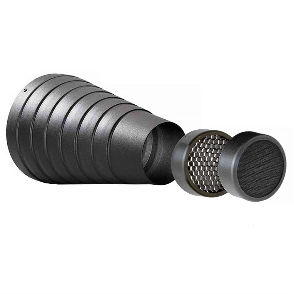 Elinchrom Snoot Reflector & Grids Engstrahl Reflektor mit 2 Waben (E26429)