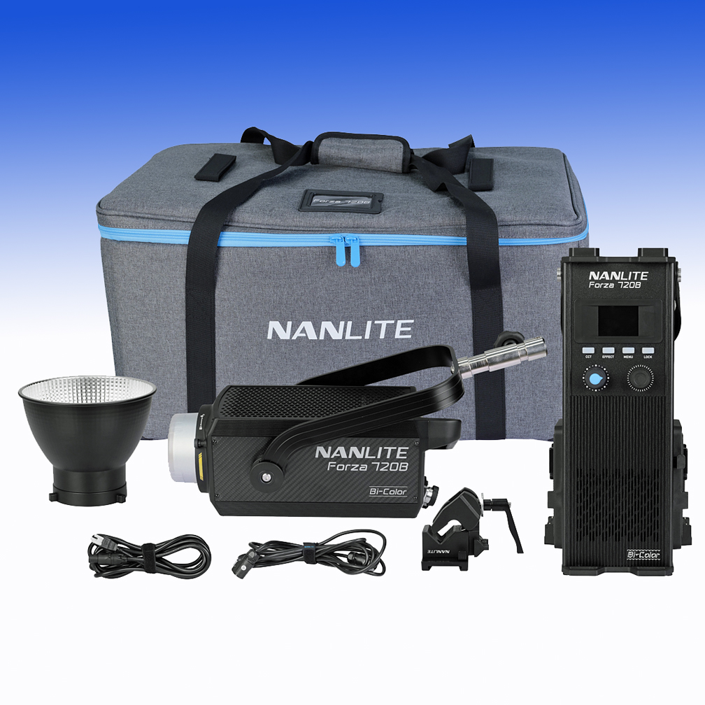 Nanlite Forza 720B - welthellstes Bi-Color Spotlight - PROMOTION mit kostenloser Parabol-Softbox 90cm