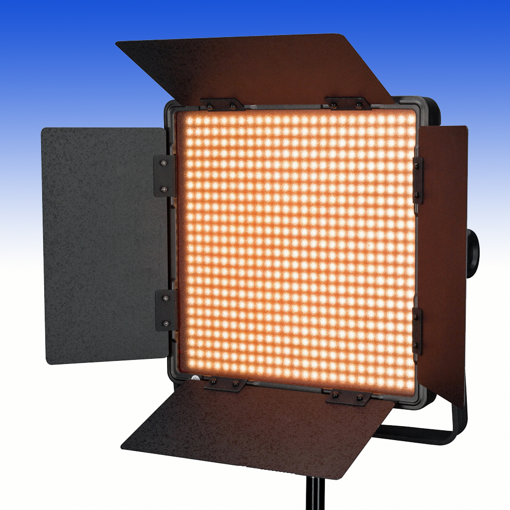 NANLITE Bi-Color LED Panel 600CSA mit Digitaldisplay und V-Mount Akku Adapter (Kaiser 3754)