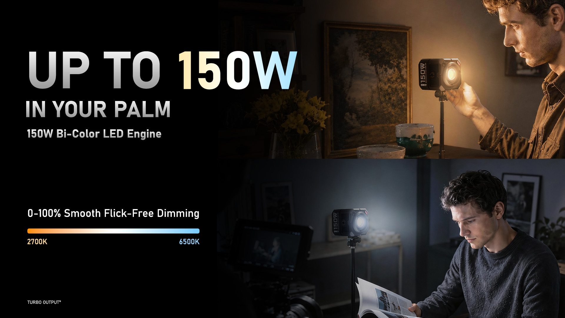 SWIT MINI-150B | 150W Mini Bowens COB-LED Bi-color Video Light - Erscheint September 2026