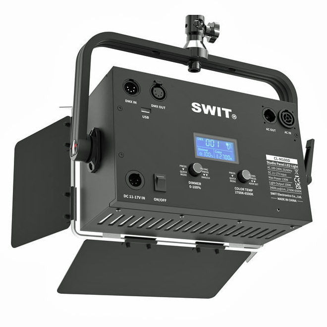 SWIT CL-M100D High-Bright Mini-Size Easy-Setup Fanless Bi-color Panel Ligh 100W 3400Lux