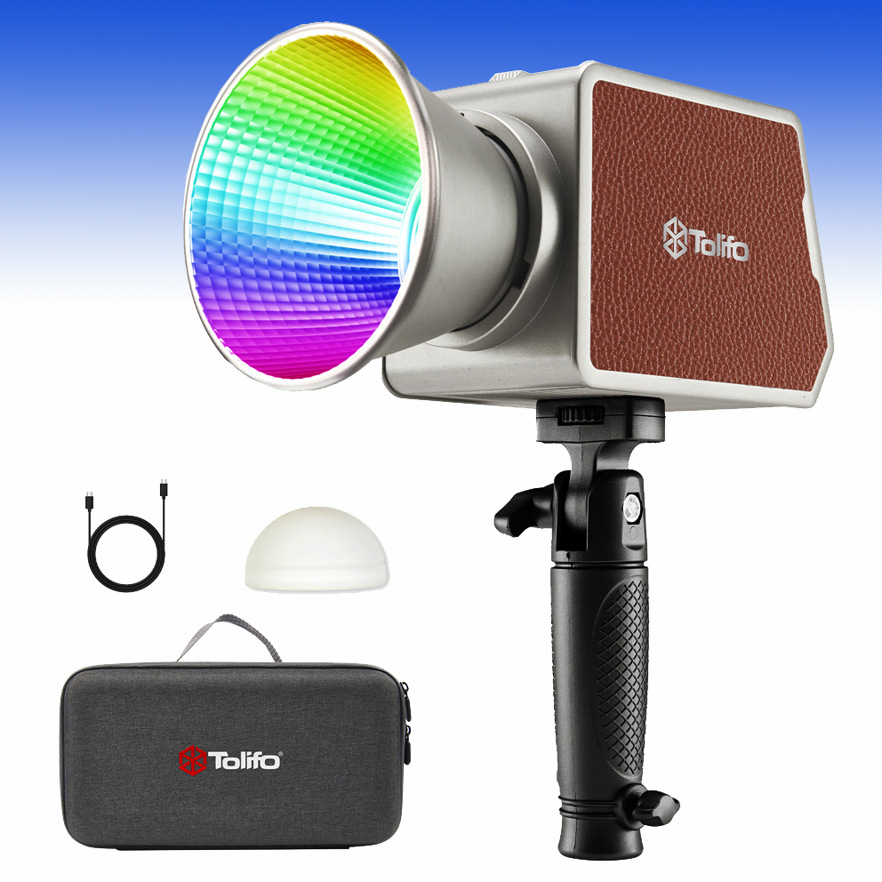 Tolifo PL-100RGB PALM LED Set hellt Videoaufnahmen perfekt auf