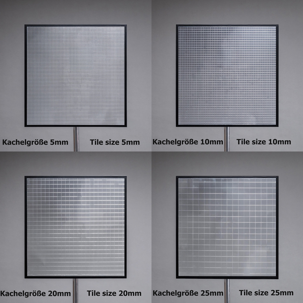 M-45S20 EverSirius RayFlex Multimirror Reflektor Silber 45x45cm mit 20mm Kacheln