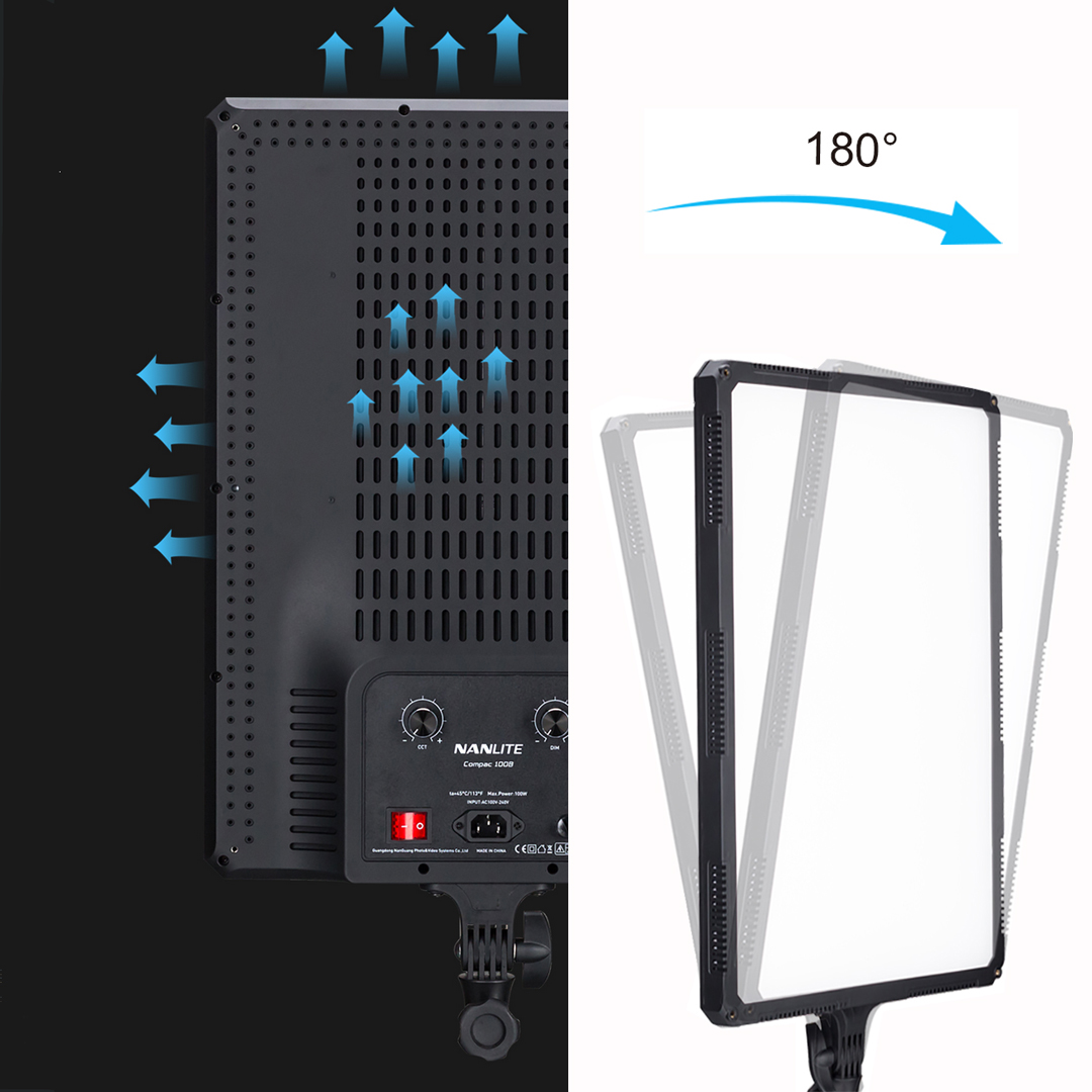 NANLITE COMPAC 100B LED Bi-Color Foto- und Videoleuchte (NL-CP100B)