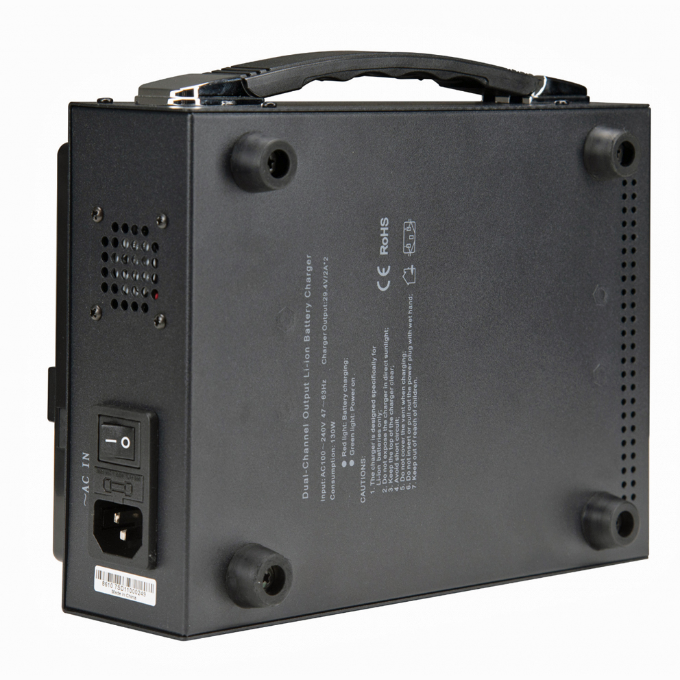 KAISER Doppel-Ladegerät BT-CGV-26V-2 von Nanlite für V-Mount-Akkus