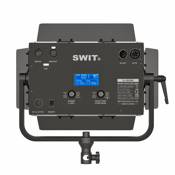 SWIT CL-M100D High-Bright Mini-Size Easy-Setup Fanless Bi-color Panel Ligh 100W 3400Lux