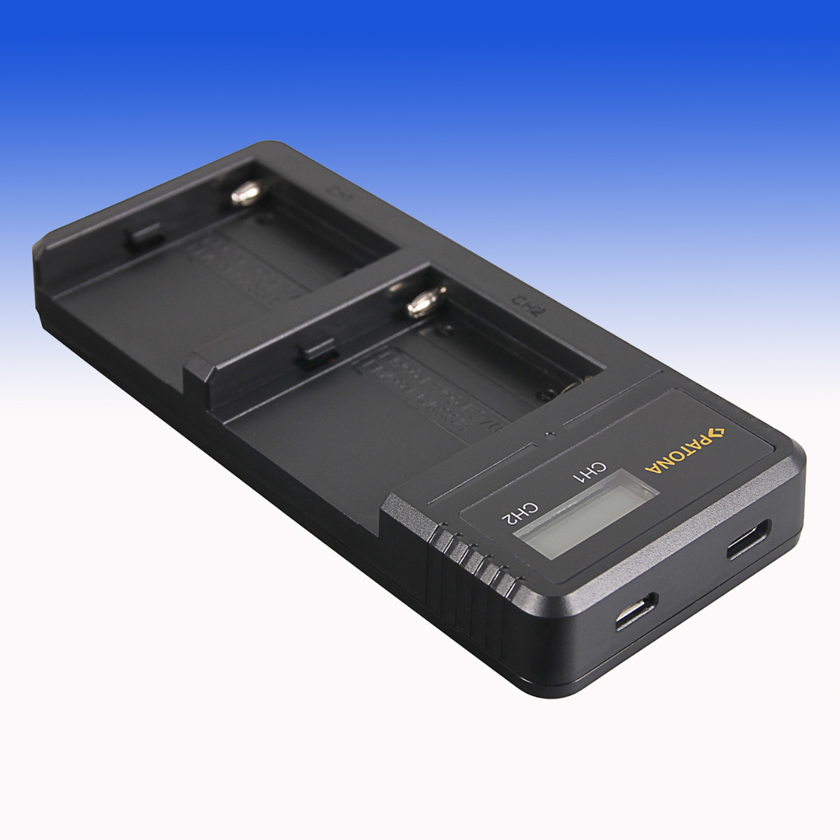 PATONA Dual LCD USB Ladegerät f. Sony F550 F750 F970 FM50 FM500H