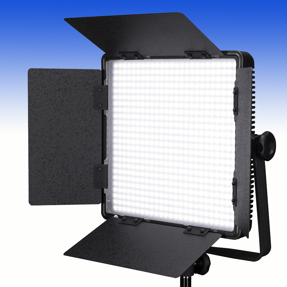 NANLITE Bi-Color LED Panel 600CSA mit Digitaldisplay und V-Mount Akku Adapter (Kaiser 3754)