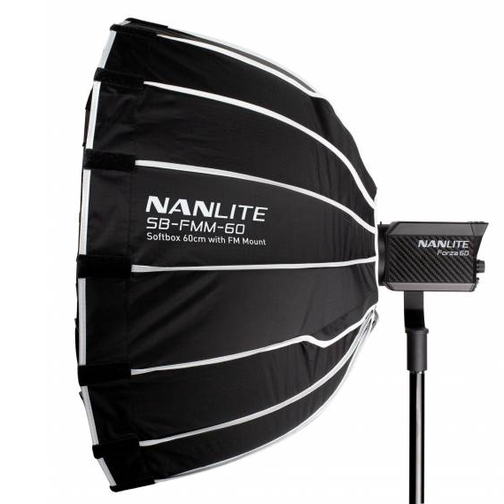 Nanlite Parabolische Softbox 60cm zu den Forza-, FC- und FS-Leuchten mit FMM-Bajonett (SB-FMM-60)