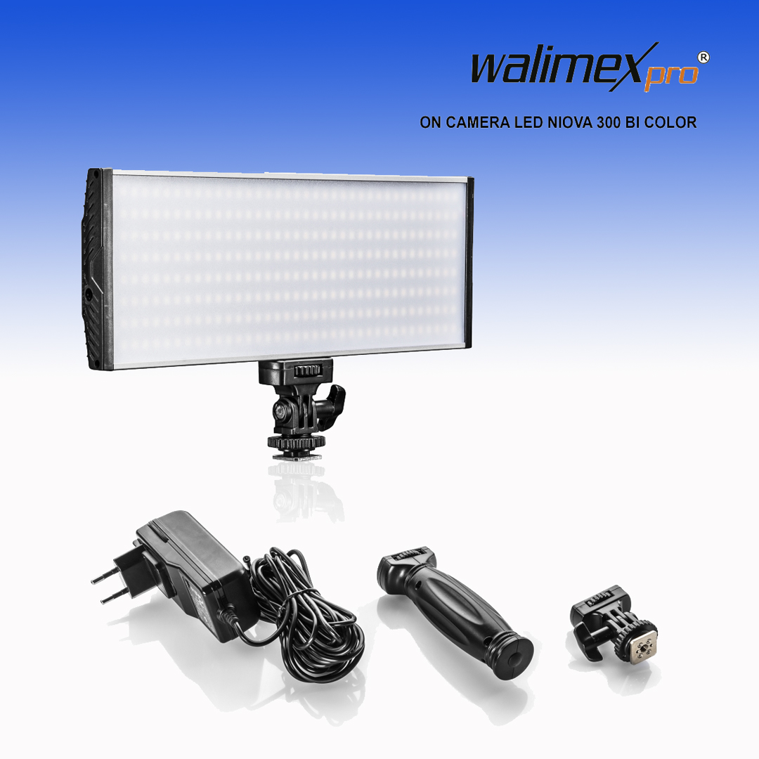 Walimex pro LED Niova 300 Bi Color 30W On Camera LED Leuchte