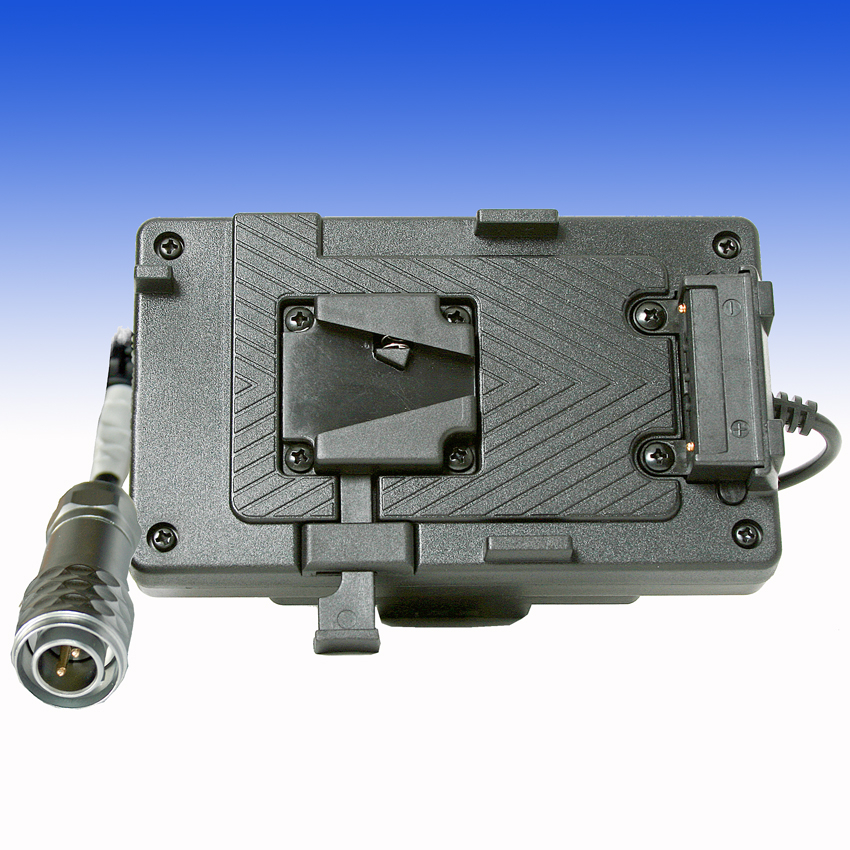 LEDGO V-Mount Adapter Platte zur Stromversorgung der LG-D300, LG-D300C, LG-D600, LG-D600C Fresnelleuchte mit V-Mount Akkus