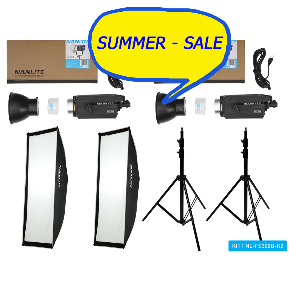 NANLITE Beleuchtungsset FS300B Bi-Color Dual-Kit (NL-FS300B-2K)
