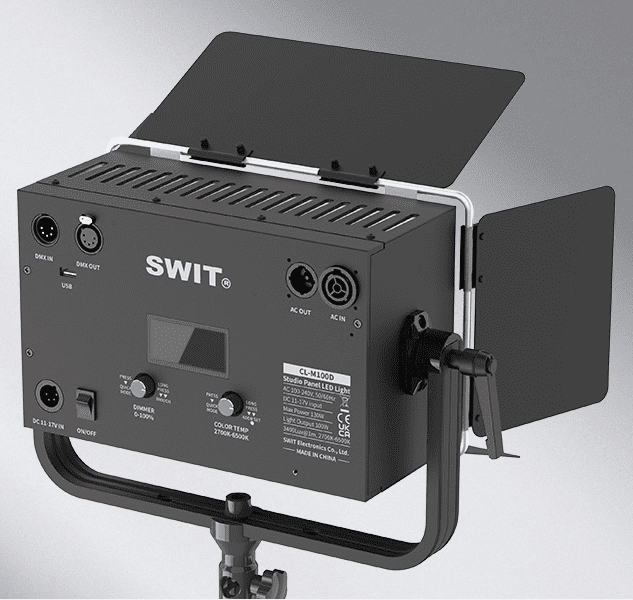 SWIT CL-M100D High-Bright Mini-Size Easy-Setup Fanless Bi-color Panel Ligh 100W 3400Lux